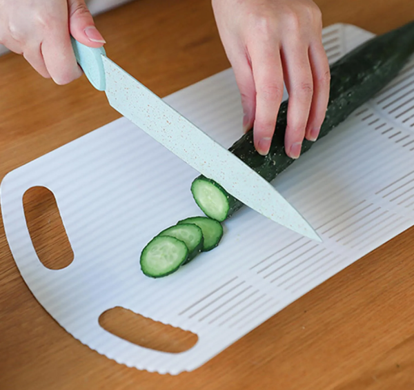 Многофункциональная разделочная доска 38х22см. / Туристическая доска трансформер